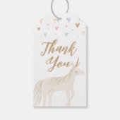 Pastel Unicorn Birthday Cadeaulabel (Voorkant)