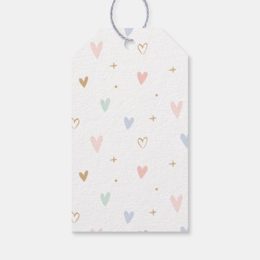 Pastel Unicorn Birthday Cadeaulabel (Achterkant)