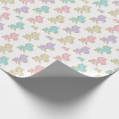 Pastel Unicorn Birthday Cadeaupapier (Hoek)