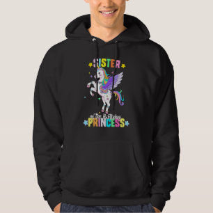 pastel unicorn Birthday Girl zuster van de Birthda Hoodie