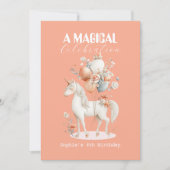 Pastel Unicorn Birthday Kaart (Voorkant)