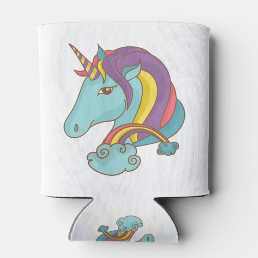 Pastel Unicorn Blikjeskoeler (Achterkant)