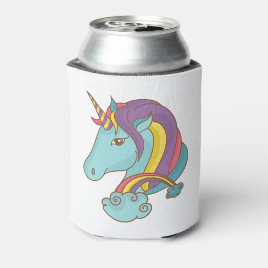 Pastel Unicorn Blikjeskoeler (Blikje Achterkant)