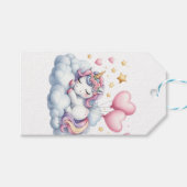 Pastel Unicorn Cadeaulabel (Voorkant (Horizontaal))