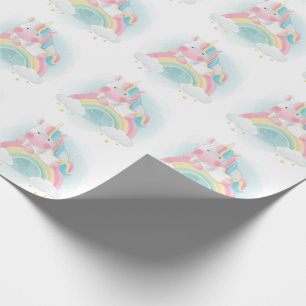 pastel Unicorn Cadeaupapier