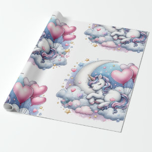 Pastel Unicorn Cadeaupapier