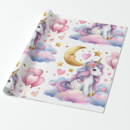 Pastel Unicorn Cadeaupapier