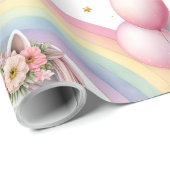 Pastel Unicorn Cadeaupapier (Rol Hoek)