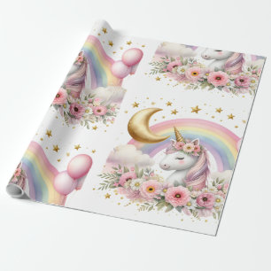 Pastel Unicorn Cadeaupapier