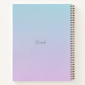 Pastel Unicorn & Dream Big Sparkle On Journal Notitieboek (Achterkant)