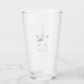  pastel Unicorn Glas (Achterkant)