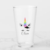  pastel Unicorn Glas (Voorkant)