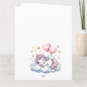 Pastel Unicorn Kaart (Achterkant)