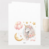 Pastel Unicorn Kaart (Achterkant)