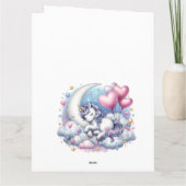 Pastel Unicorn Kaart (Achterkant)