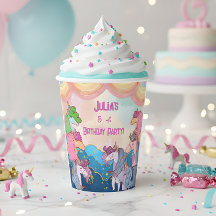Pastel Unicorn Kids Birthday