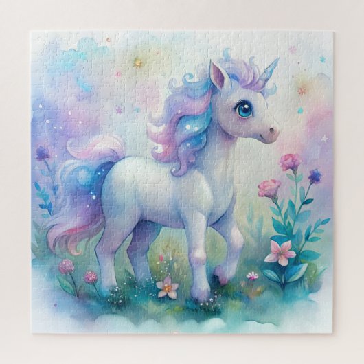 Pastel Unicorn Magical Puzzle Legpuzzel (Verticaal)