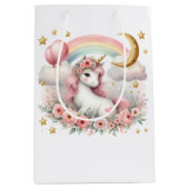 Pastel Unicorn Medium Cadeauzakje (Voorkant)