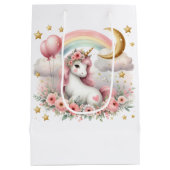 Pastel Unicorn Medium Cadeauzakje (Achterkant)