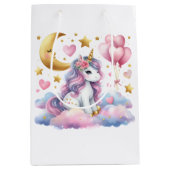 Pastel Unicorn Medium Cadeauzakje (Voorkant)