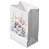 Pastel Unicorn Medium Cadeauzakje (Voorkant Gekanteld)