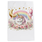 Pastel Unicorn Medium Cadeauzakje (Voorkant)