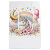 Pastel Unicorn Medium Cadeauzakje (Achterkant)