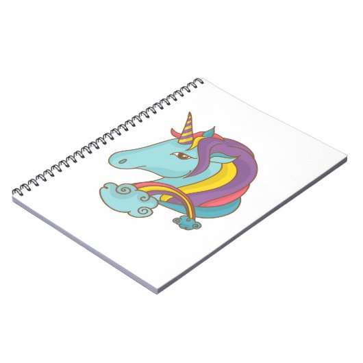 Pastel Unicorn Notitieboek (Linkerzijde)