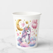 Pastel Unicorn Papieren Bekers (Achterkant)