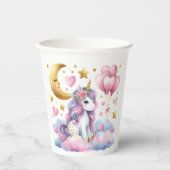 Pastel Unicorn Papieren Bekers (Voorkant)