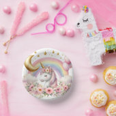 Pastel Unicorn Papieren Kommen (Feest)
