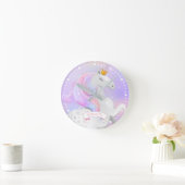 Pastel Unicorn Princess Ronde Klok (Huis)