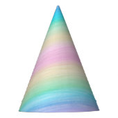 Pastel Unicorn Rainbow Waterverf #2 Feesthoedjes (Voorkant)