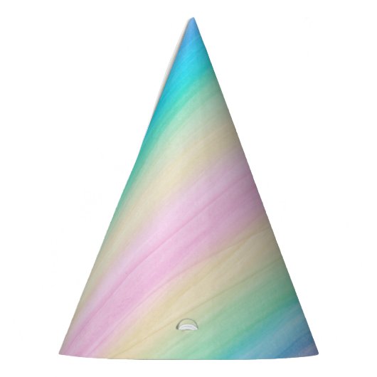 Pastel Unicorn Rainbow Waterverf #2 Feesthoedjes (Links)