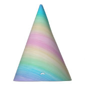 Pastel Unicorn Rainbow Waterverf #2 Feesthoedjes (Rechts)