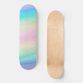 Pastel Unicorn Rainbow Waterverf #2 Persoonlijk Skateboard (Voorkant)