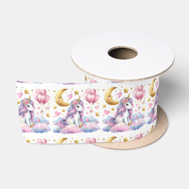 Pastel Unicorn Satijnen Lint