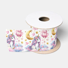 Pastel Unicorn Satijnen Lint