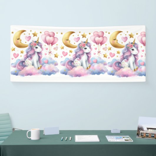 Pastel Unicorn Spandoek (Beurs)