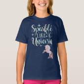 Pastel Unicorn Sparkle T-shirt (Voorkant)