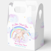 Pastel Unicorn Star Rainbow Fairytale Baby Shower Bedankdoosjes (Open)