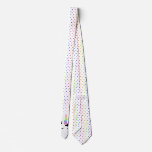  pastel Unicorn Stropdas (Achterkant)