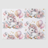 Pastel Unicorn Tissuepapier (Voorkant)