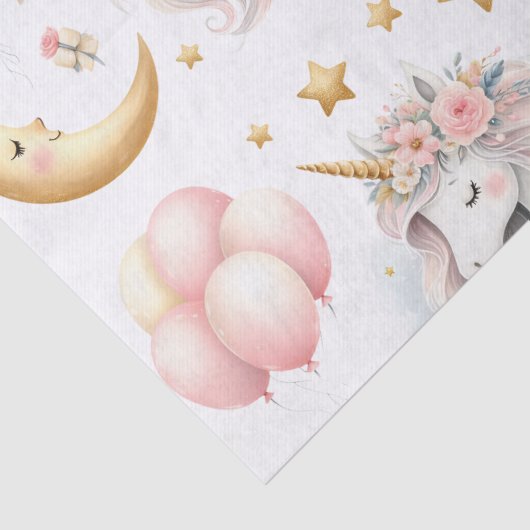 Pastel Unicorn Tissuepapier (Detail)