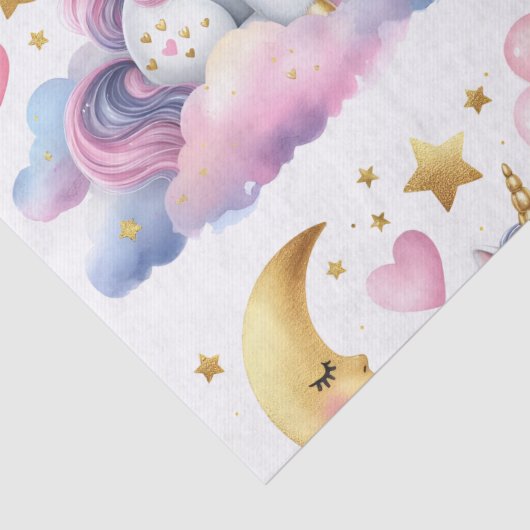 Pastel Unicorn Tissuepapier (Detail)