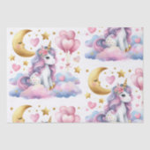 Pastel Unicorn Tissuepapier (Voorkant)