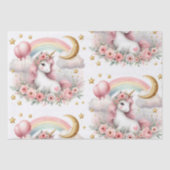 Pastel Unicorn Tissuepapier (Voorkant)