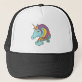 Pastel Unicorn Trucker Pet (Voorkant)