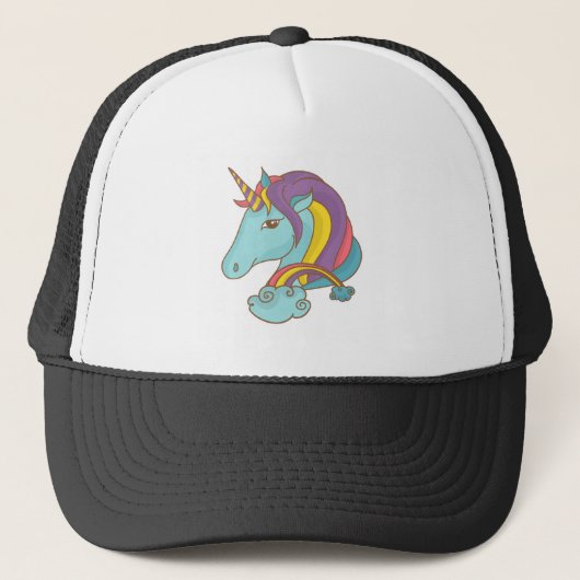 Pastel Unicorn Trucker Pet (Voorkant)