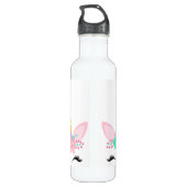 PASTEL UNICORN WHITE STAINLESS STEEL WATERFLES (Achterkant)